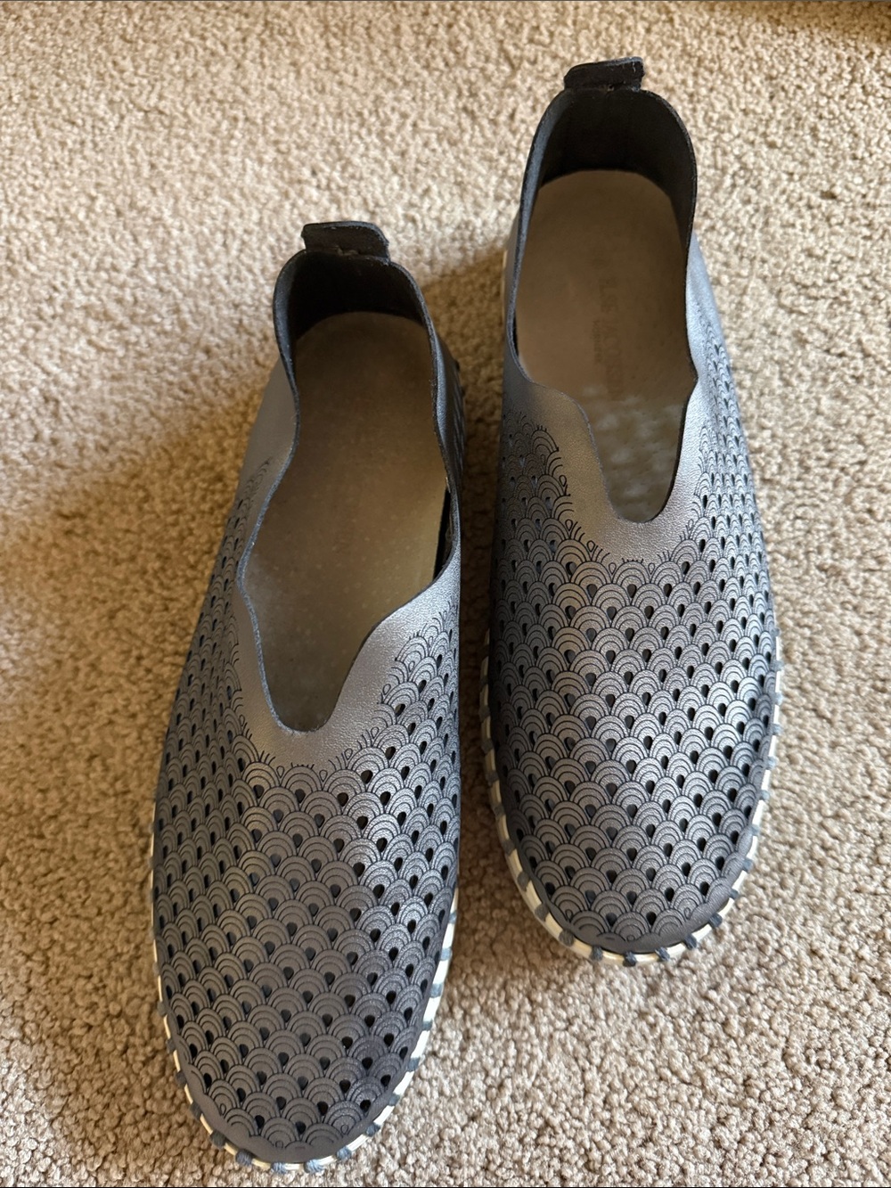 Ilse Jacobsen Tulip Laser-Cut Slip-On Flats 38 - Picture 2 of 10